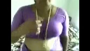 Indian gentleman tutor her Sticky Breasty Aunty for fuck - Indian Porn